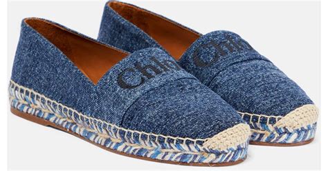 chloe denim espadrille.